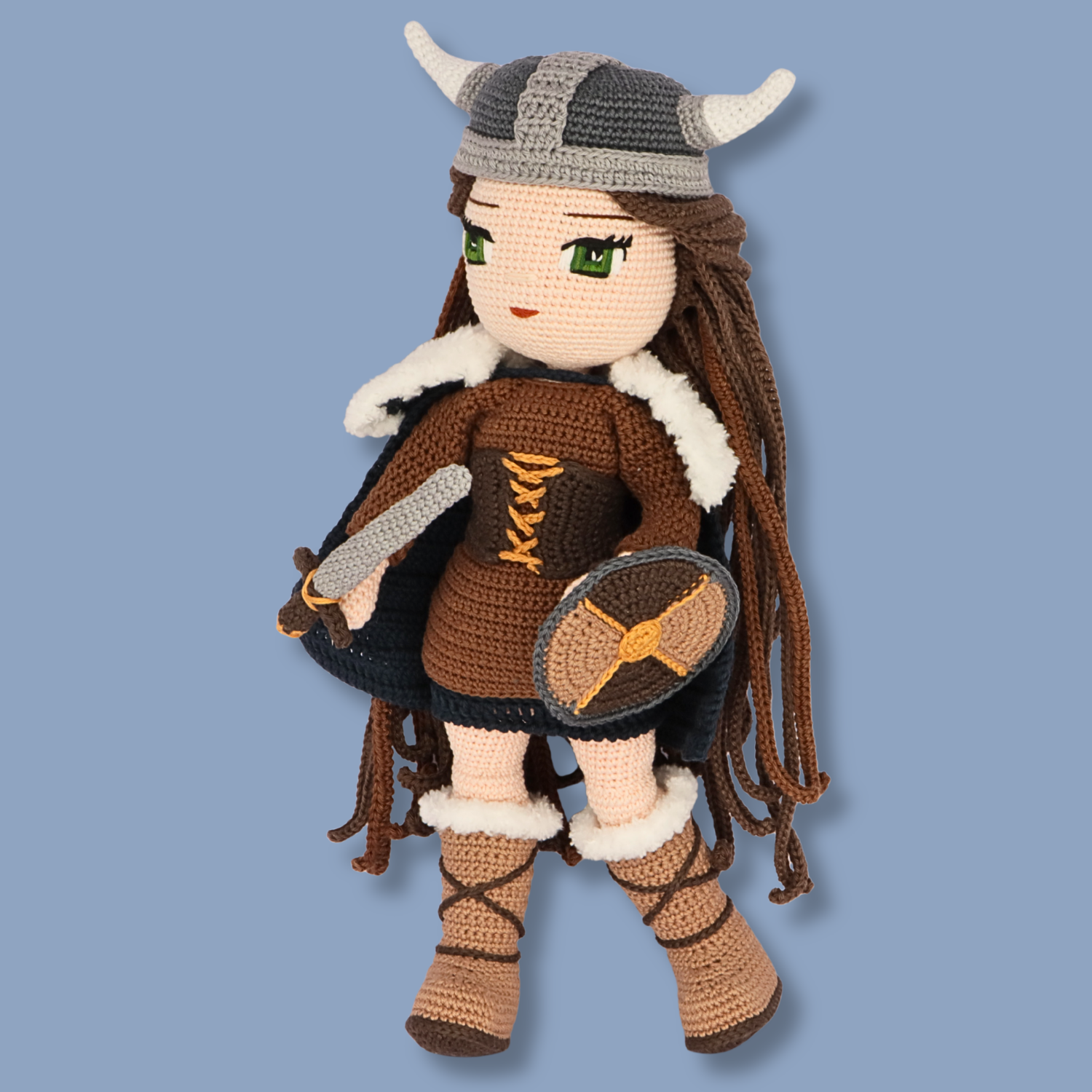 Genevieve Viking crochet doll - PDF pattern photo 5