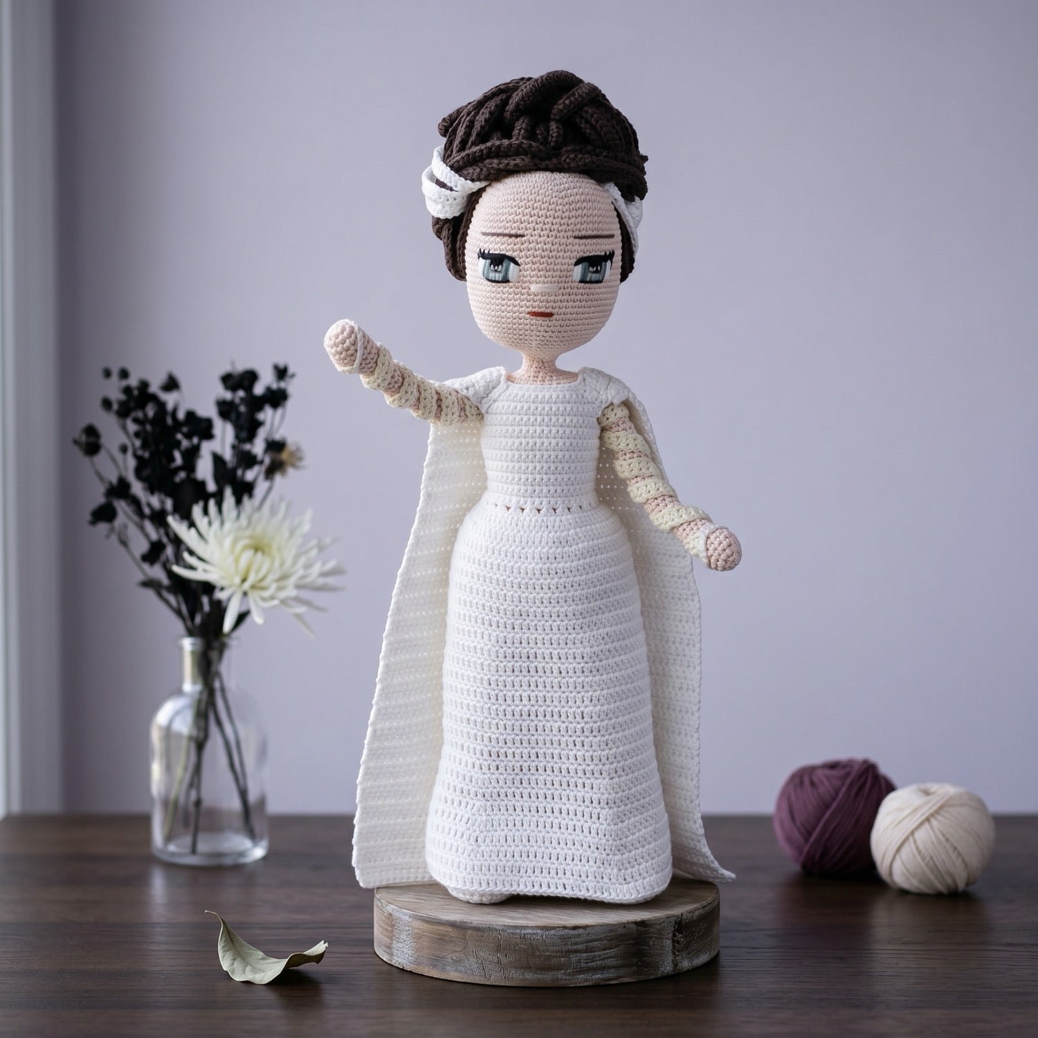 Bride Eva crochet doll pattern