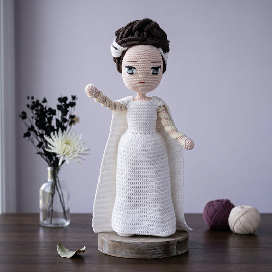 Bride Eva crochet doll pattern