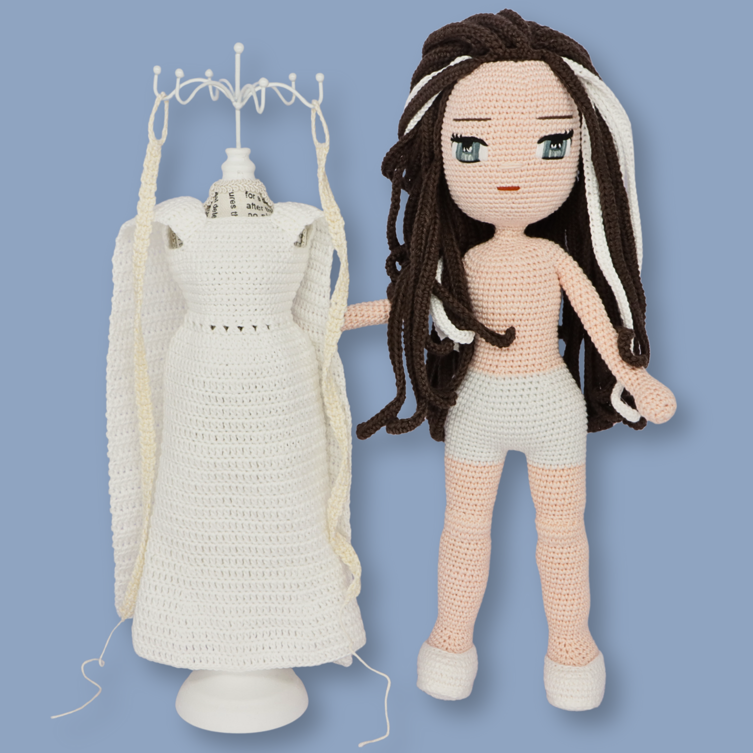 Bride Eva Crochet Doll Pattern PDF