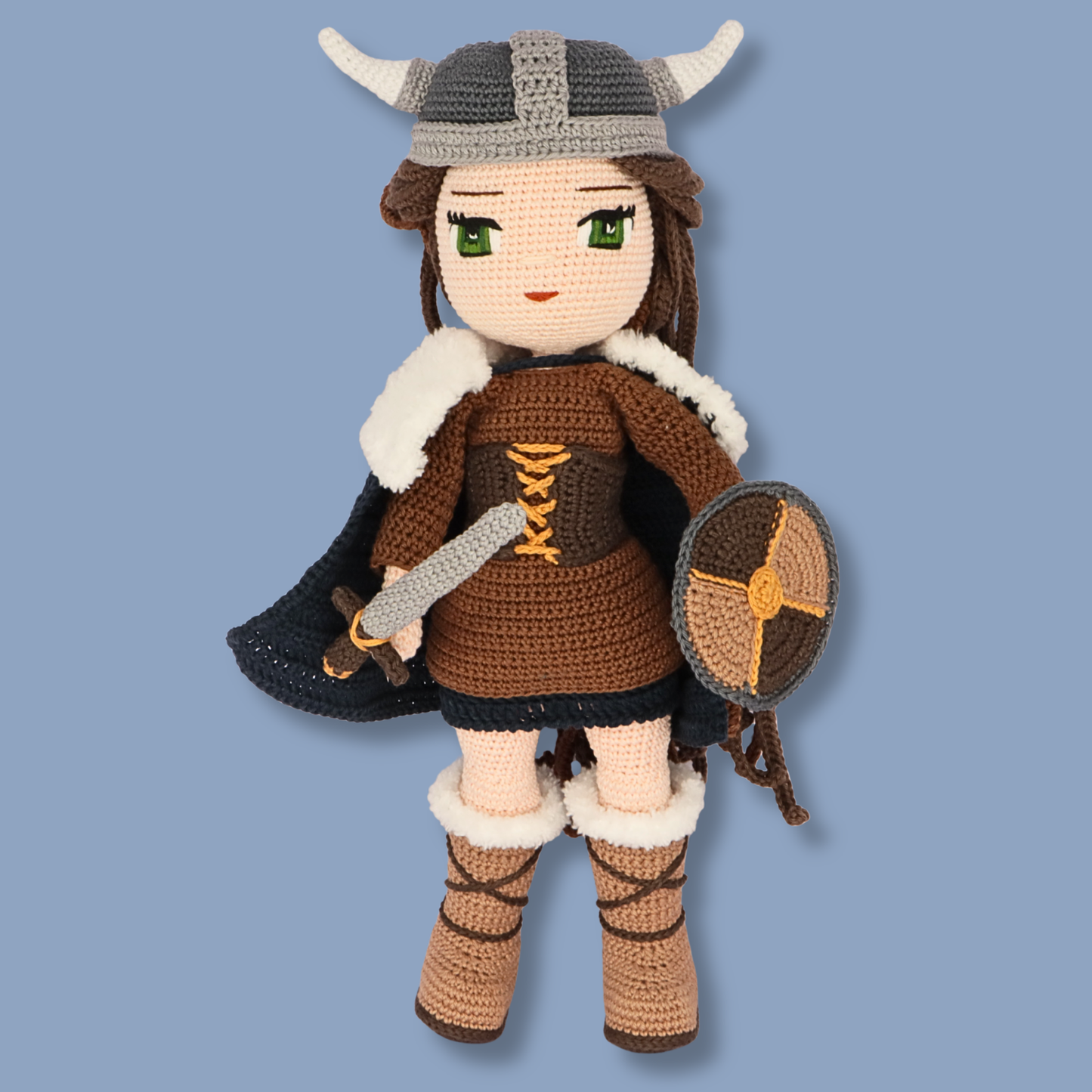 Genevieve Viking crochet doll - PDF pattern photo 8