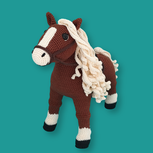 Pony Yarn Set close-up - branded Crochetree yarn skeins