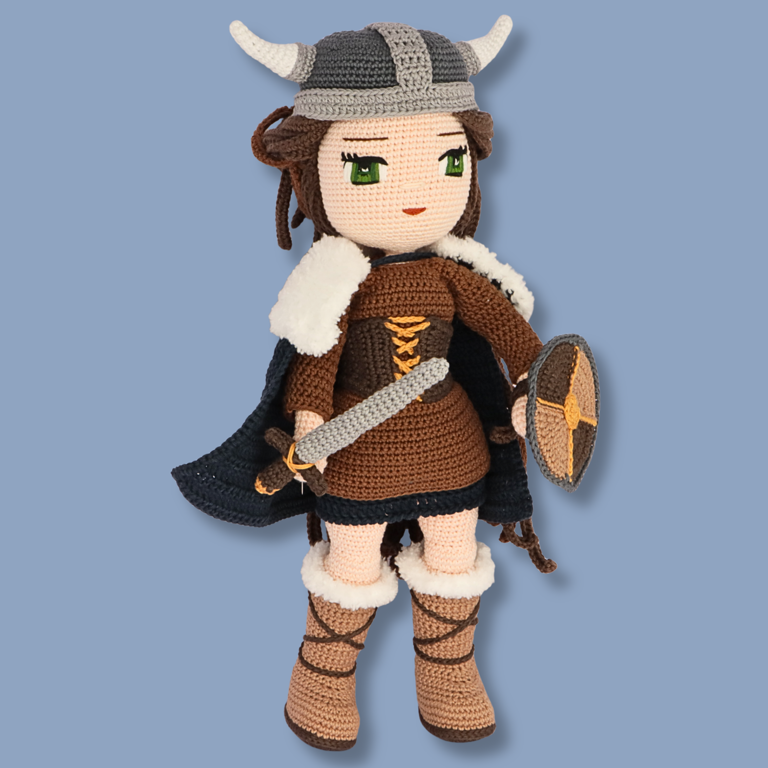 Genevieve Viking crochet doll - PDF pattern photo 10