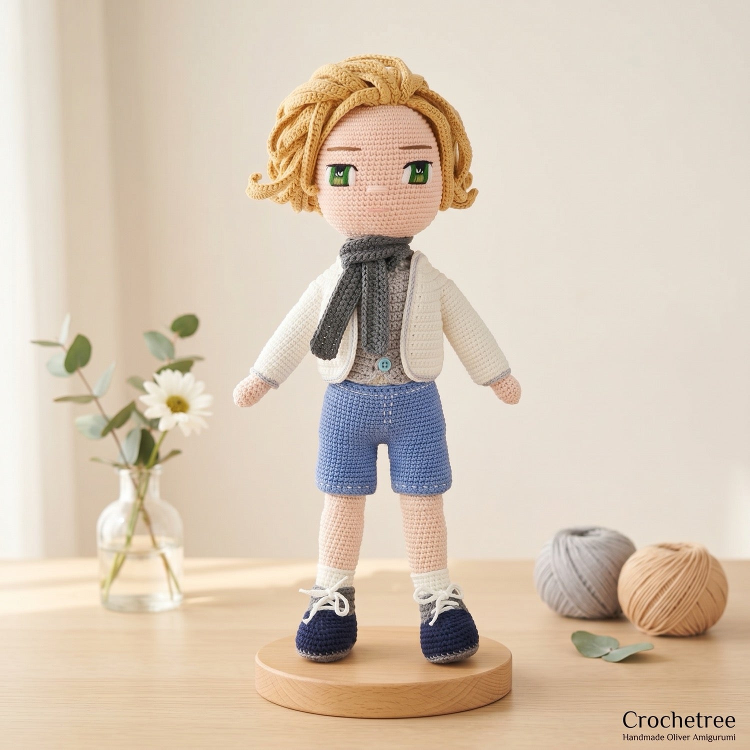 Oliver crochet doll pattern