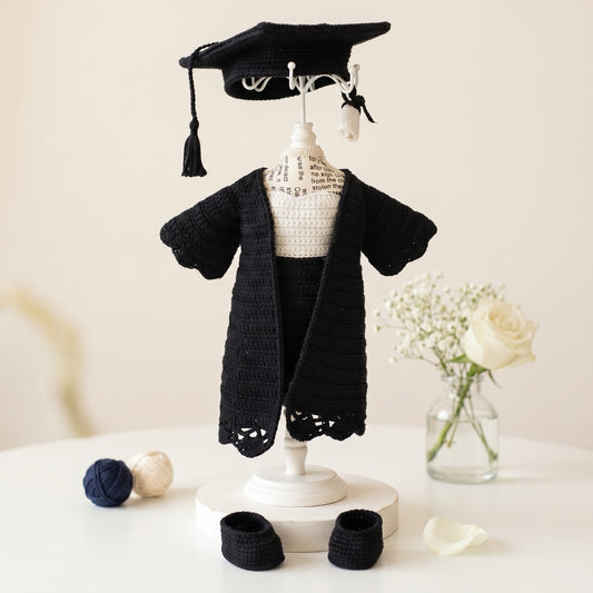 Lila Graduation crochet outfit pattern
