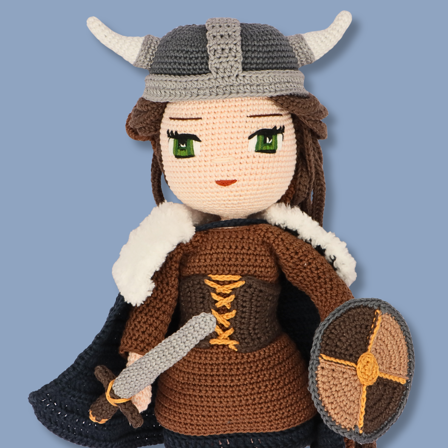 Genevieve Viking crochet doll - PDF pattern photo 11