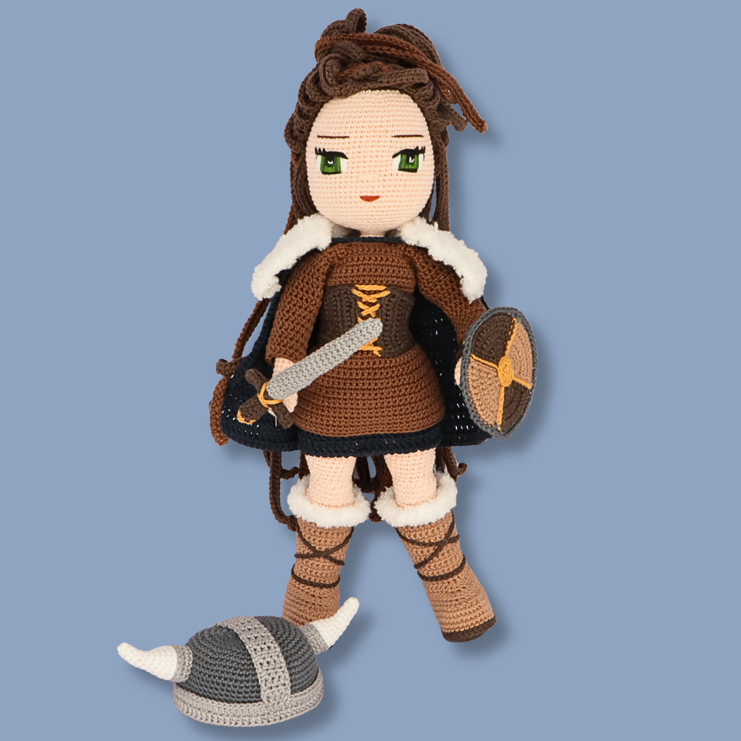 Genevieve Viking crochet doll - PDF pattern photo 12
