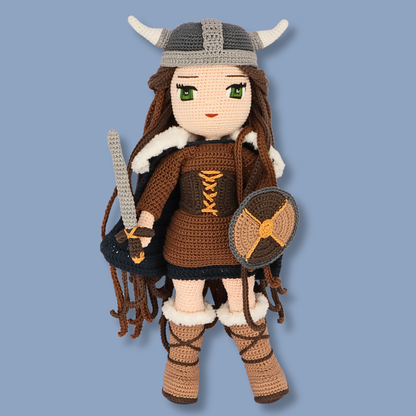 Genevieve Viking crochet doll - PDF pattern photo 13