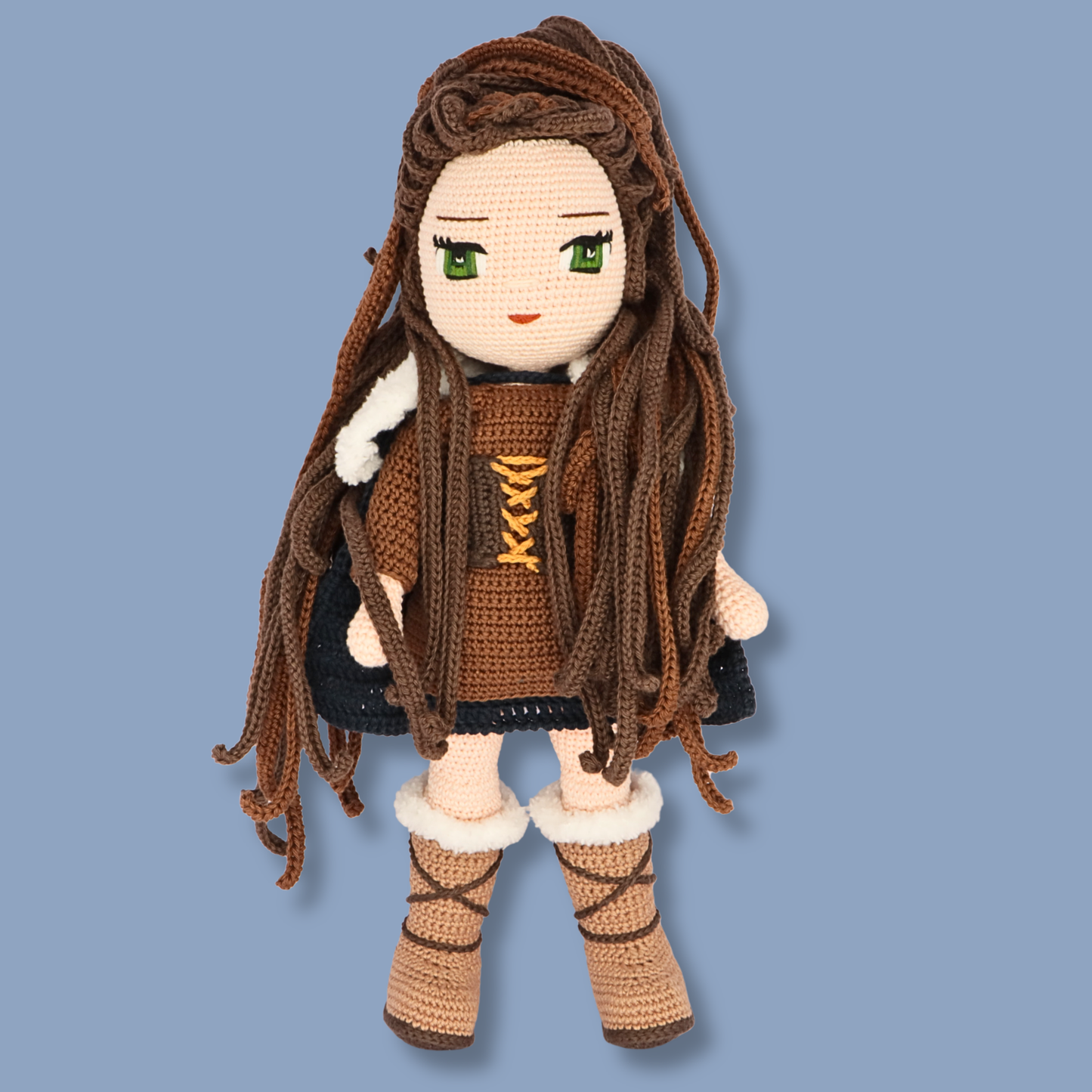 Genevieve Viking crochet doll - PDF pattern photo 15