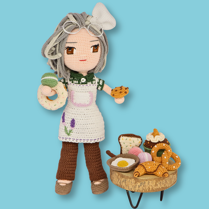 Granny Grace Bakery outfit crochet pattern