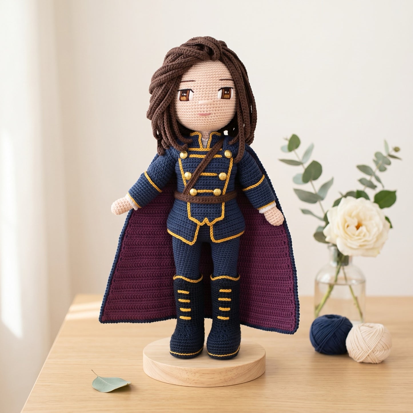Prince Arthur crochet doll pattern