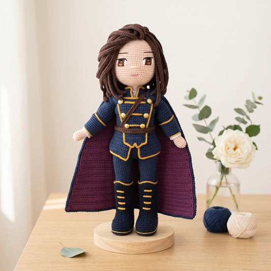 Prince Arthur crochet doll pattern