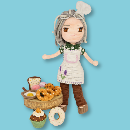 Granny Grace Bakery outfit crochet pattern