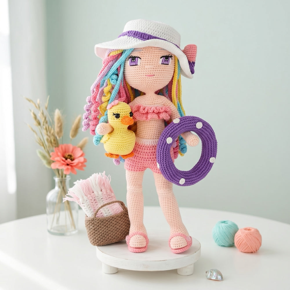 Iris Beach crochet doll pattern