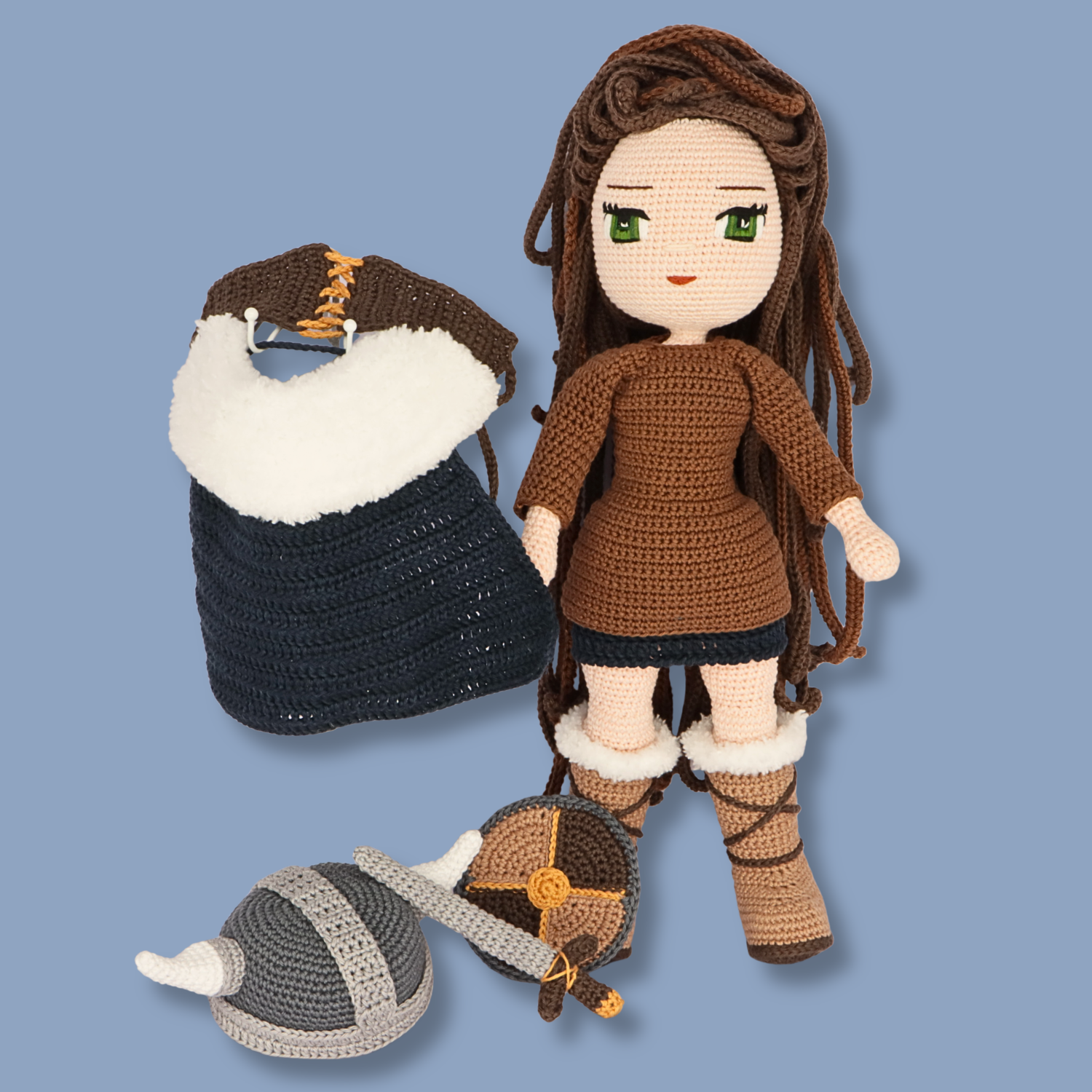Genevieve Viking crochet outfit - PDF pattern photo 4