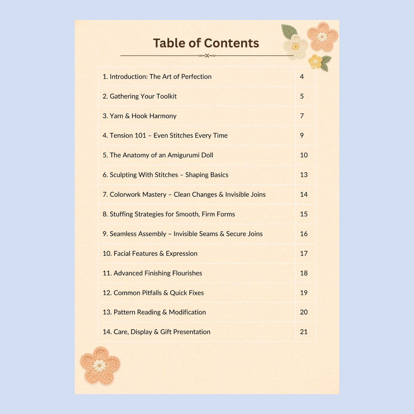 Flawless Stitches: A Complete Guide to Perfect Amigurumi Dolls