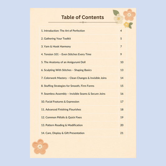 Flawless Stitches: A Complete Guide to Perfect Amigurumi Dolls