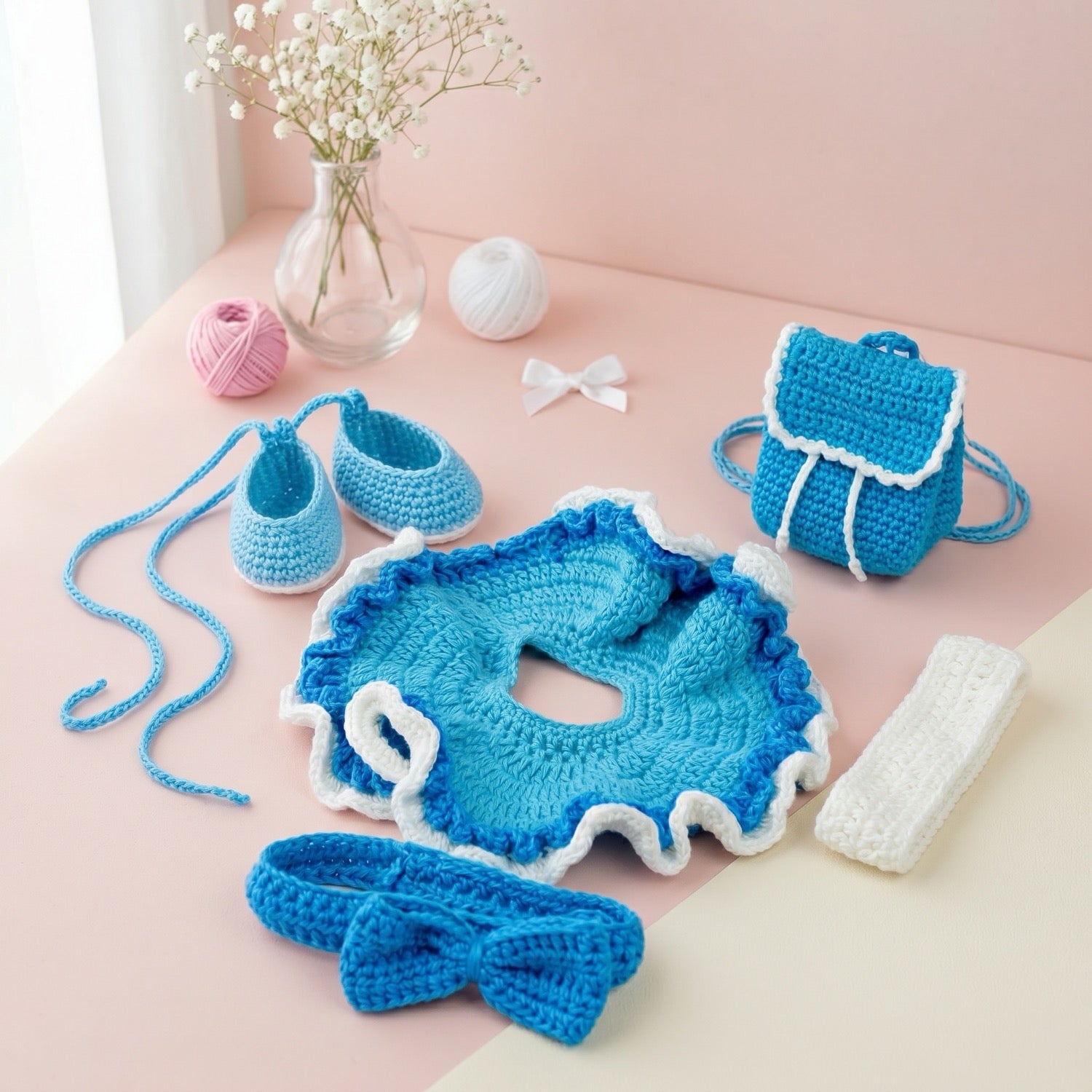 Ballerina Snow Queen crochet outfit pattern