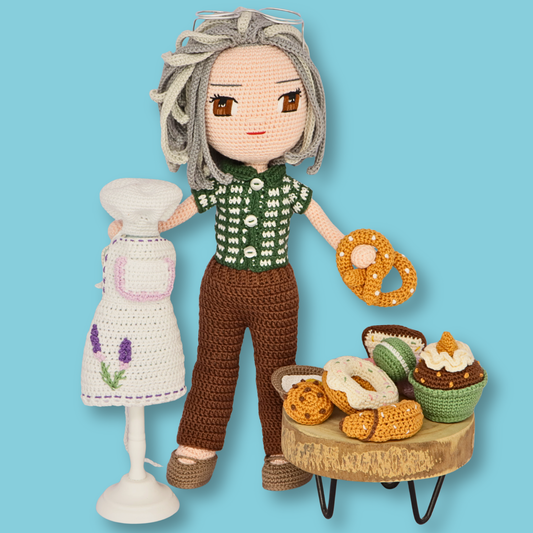 Granny Grace Bakery outfit crochet pattern
