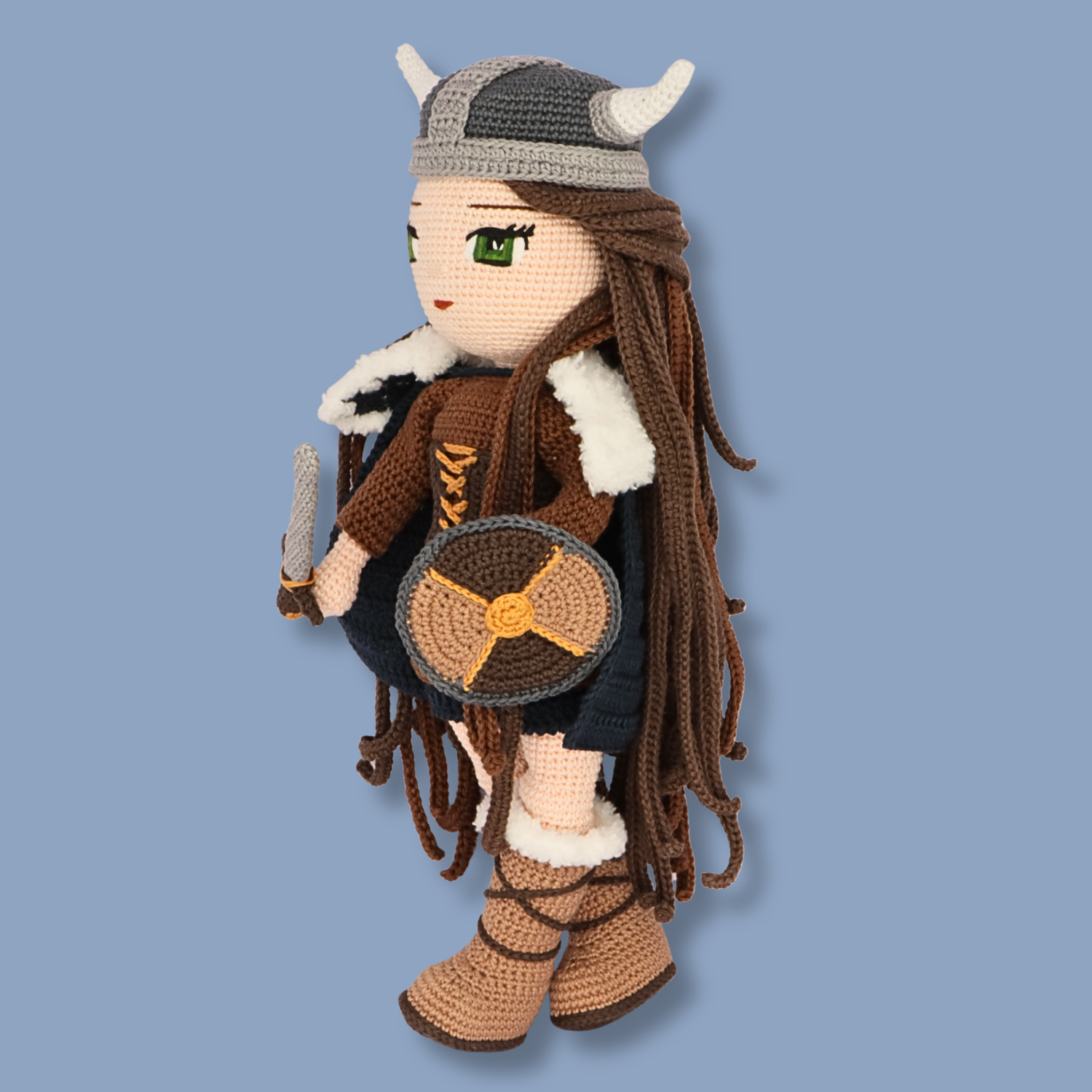 Genevieve Viking crochet doll - PDF pattern photo 9
