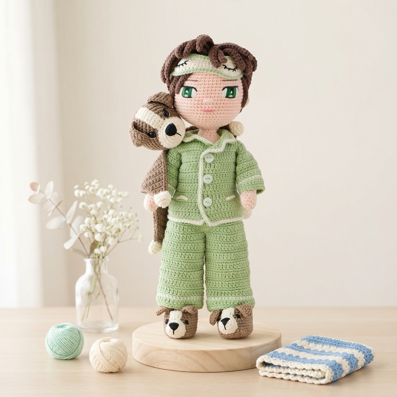 Sleeping Dominic Doll Pattern