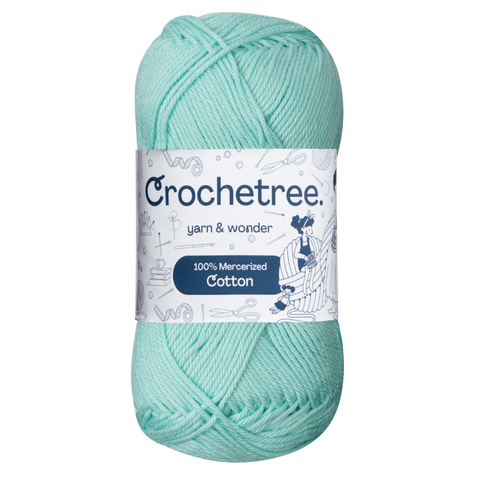 Crochetree 100% Mercerized Cotton Yarn 50g