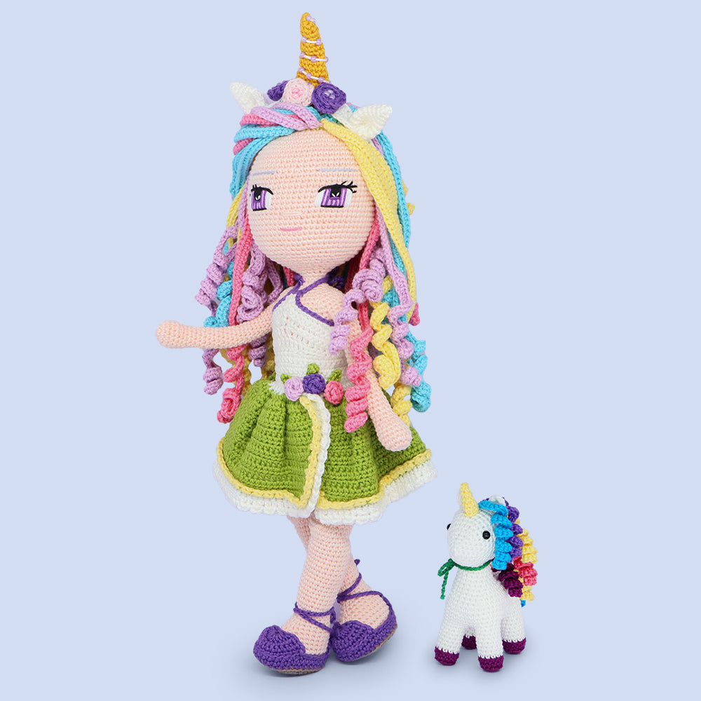 Iris Unicorn Crochet Doll Pattern