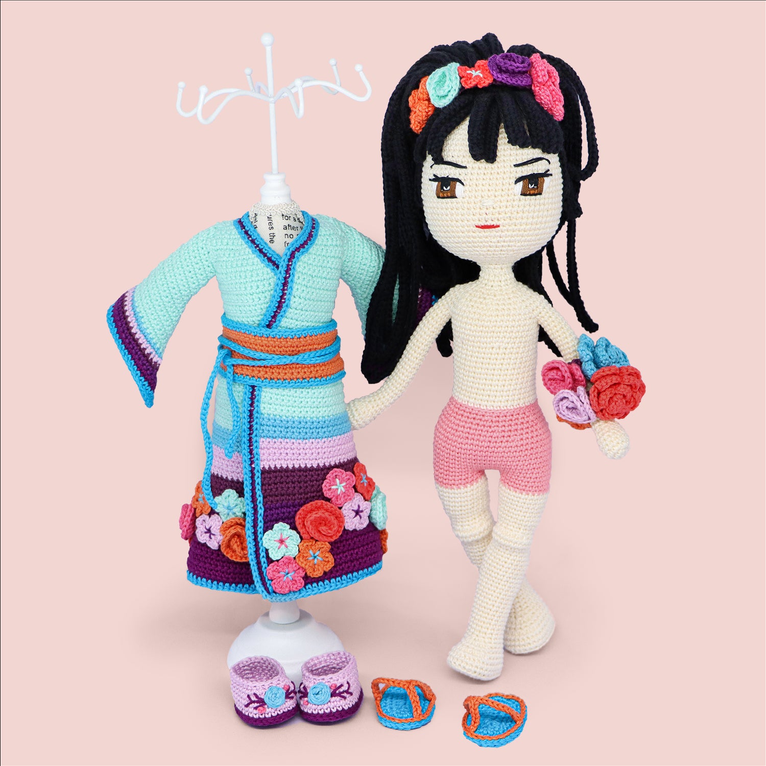 あみぐるみ yuki Yuki Crochet Doll Pattern PDF — Crochetree