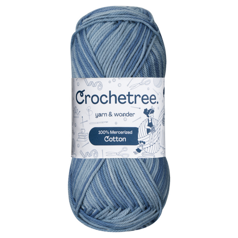 Crochetree 100% Mercerized Cotton Yarn 50g