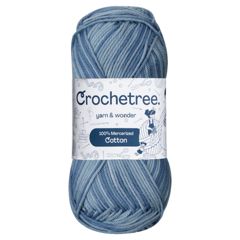 Crochetree 100% Mercerized Cotton Yarn 50g