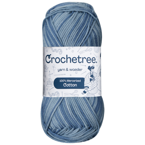 Crochetree 100% Mercerized Cotton Yarn 50g