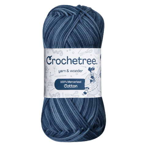 Crochetree 100% Mercerized Cotton Yarn 50g