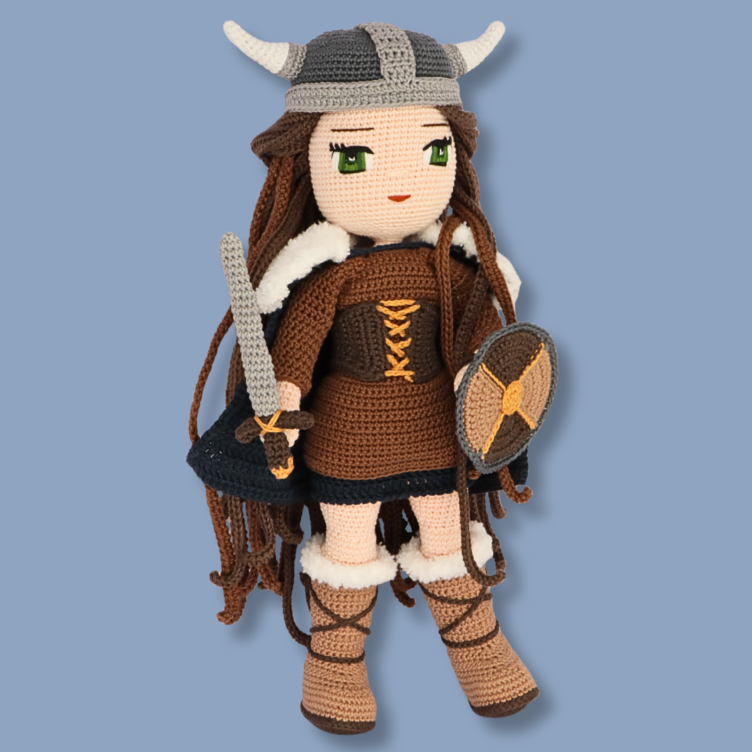 Genevieve Viking crochet doll - PDF pattern photo 14