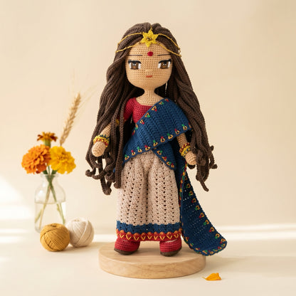 Akshaya crochet doll pattern