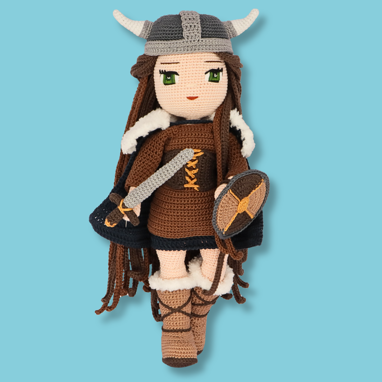 Genevieve and Ragnar Vikings crochet dolls - PDF pattern bundle photo 6