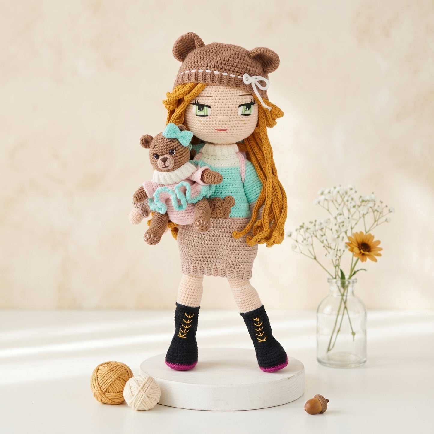 Bear Princess crochet doll pattern