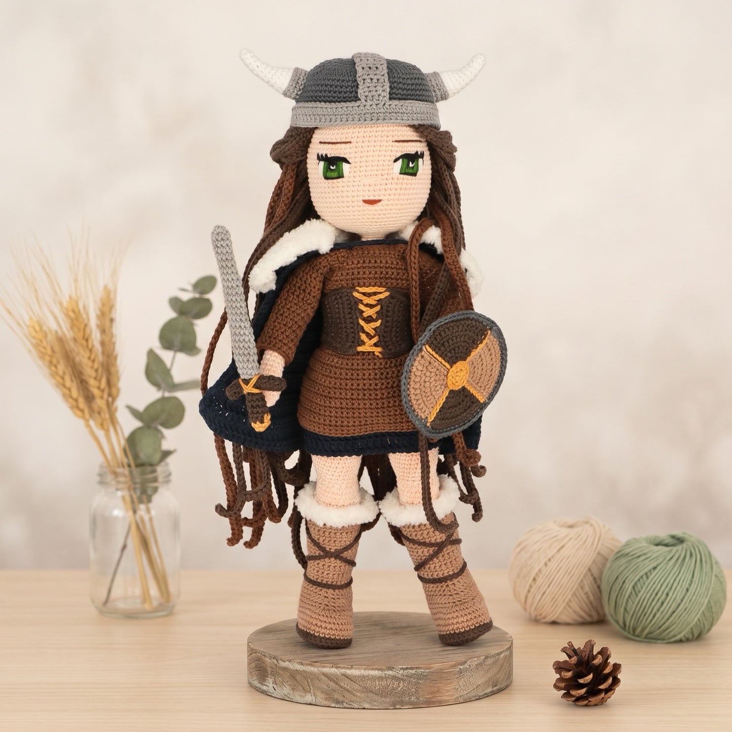 Genevieve Viking crochet doll pattern