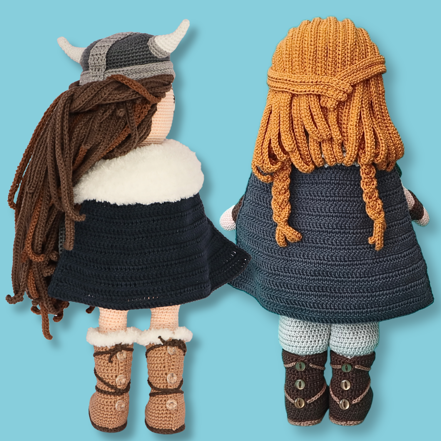 Genevieve and Ragnar Vikings crochet dolls - PDF pattern bundle photo 7