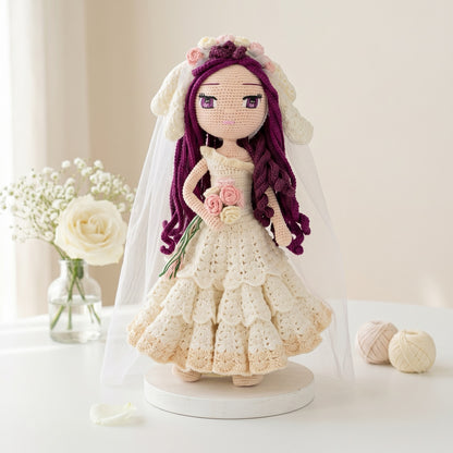 Bride Lila crochet doll pattern