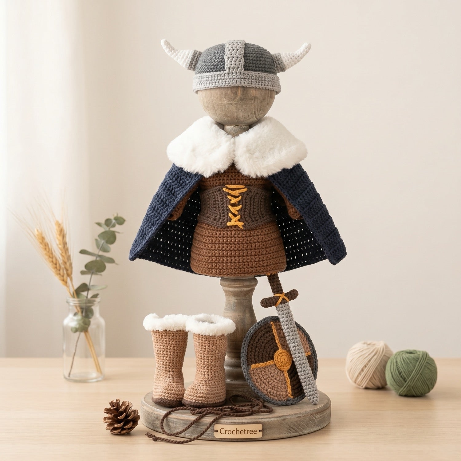 Genevieve Viking crochet outfit pattern