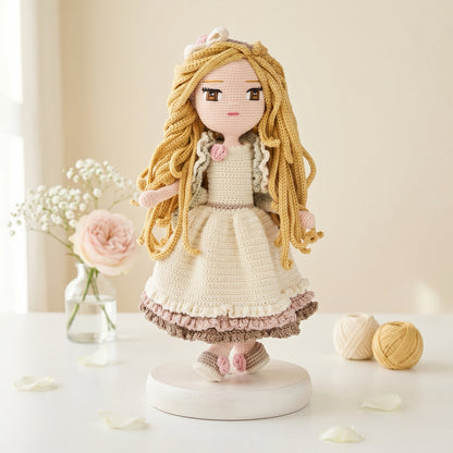 Louise Anniversary crochet doll pattern