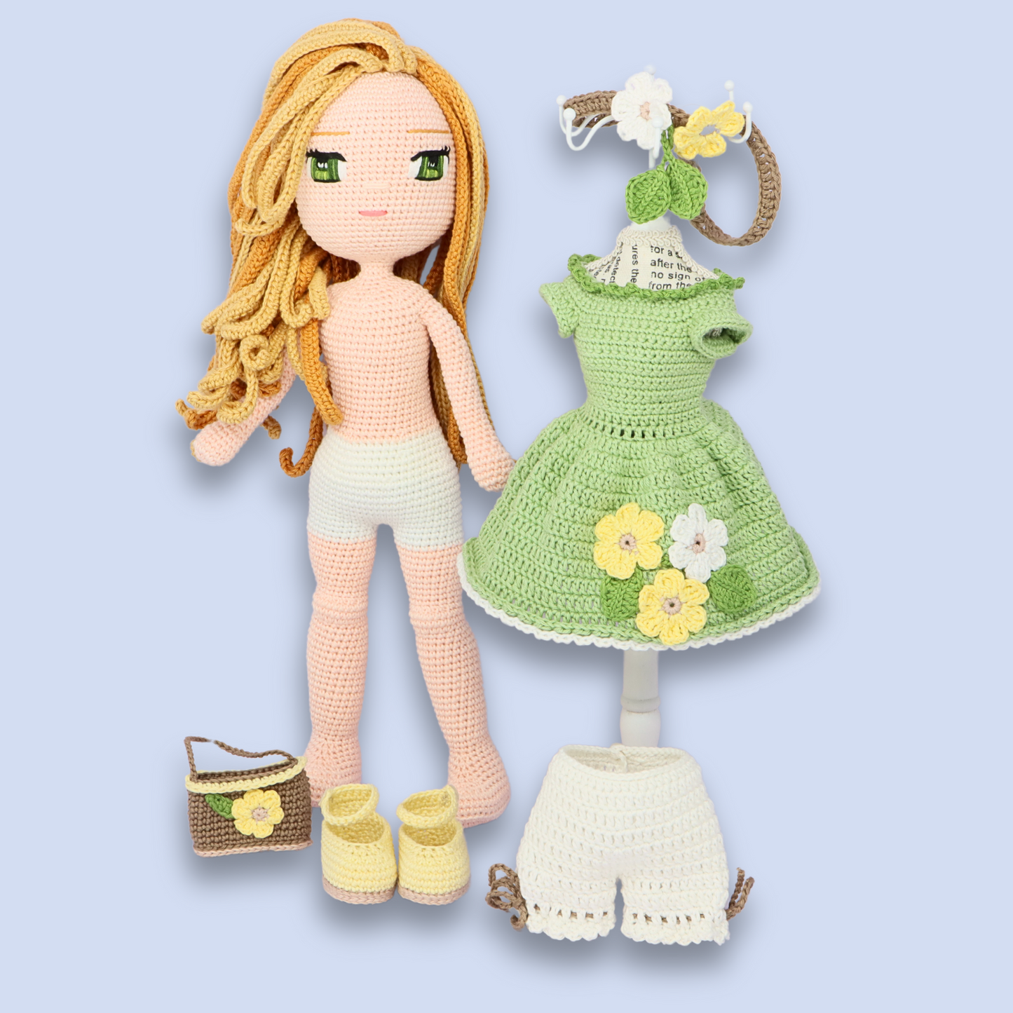 Angelica Floral Doll Pattern