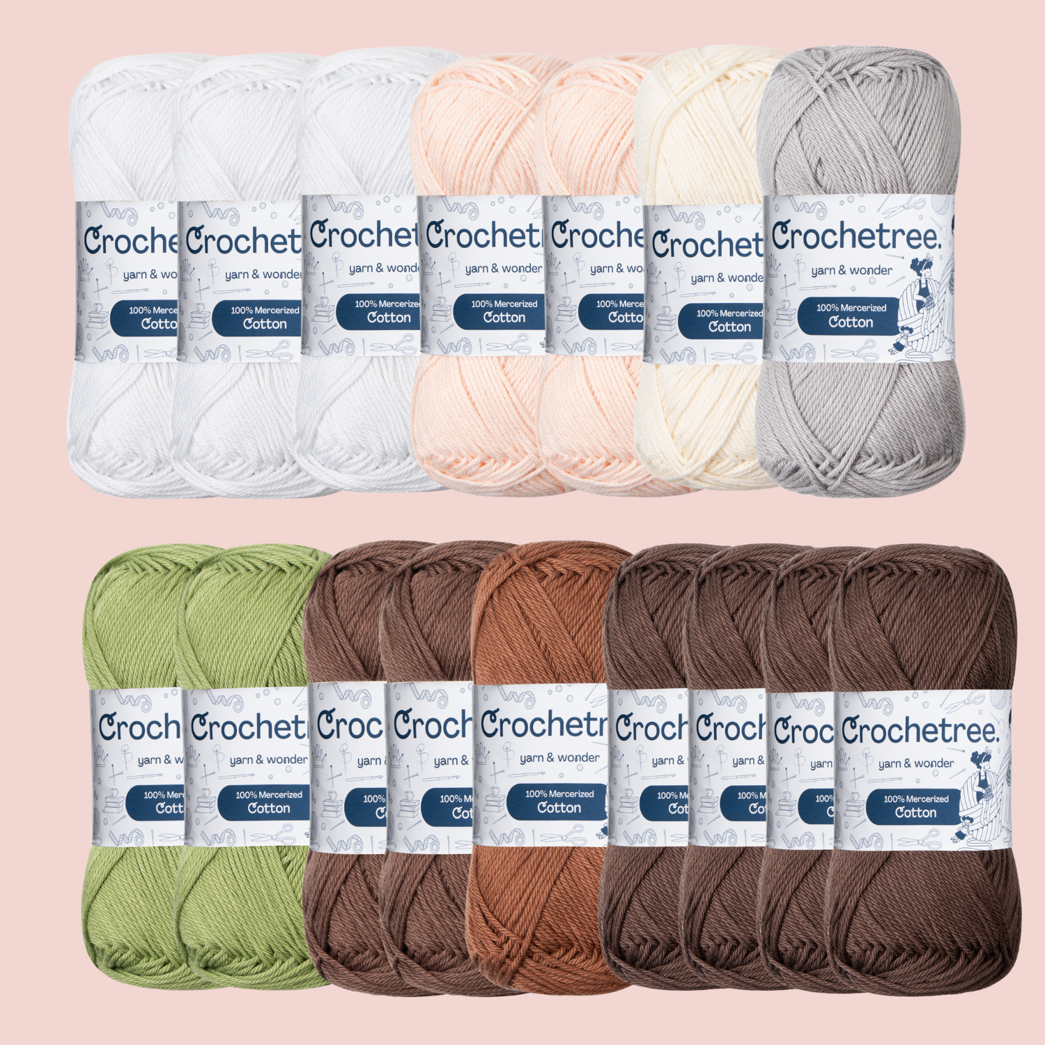 Frankie and Bride Eva Crochet Yarn Set — Crochetree