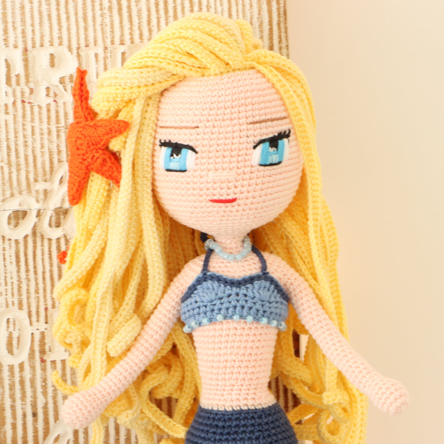 Pearl Mermaid Crochet Doll Pattern