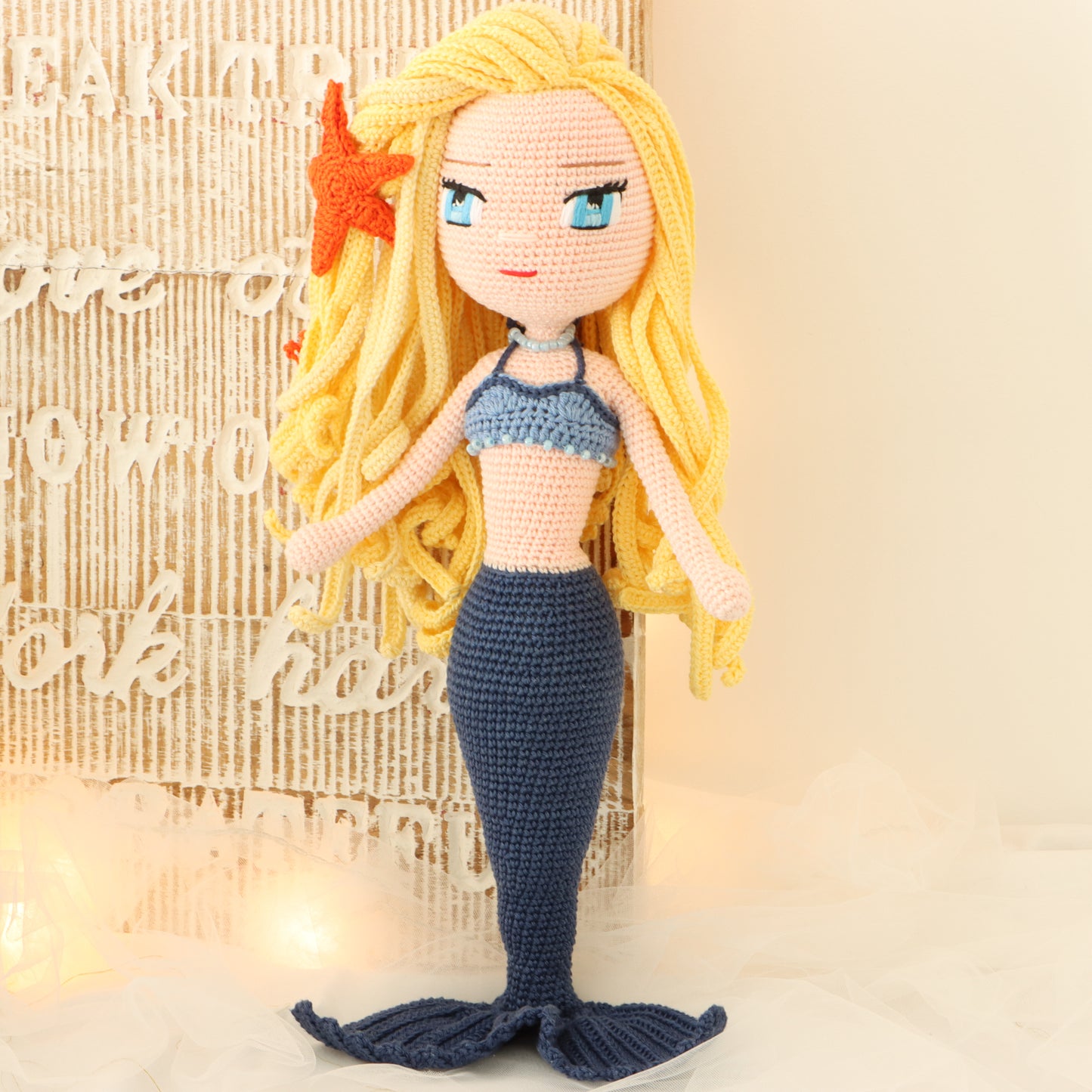 Pearl Mermaid Crochet Doll Pattern