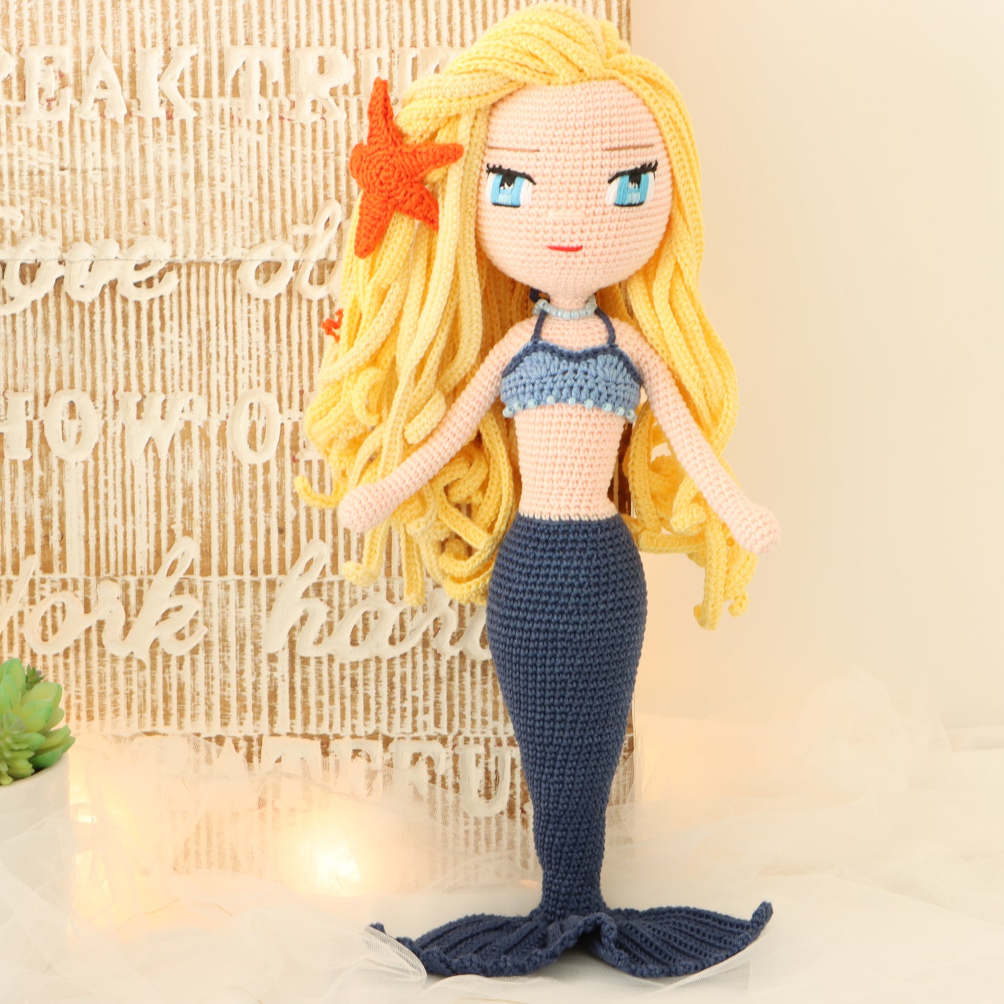 Pearl Mermaid Crochet Doll Pattern