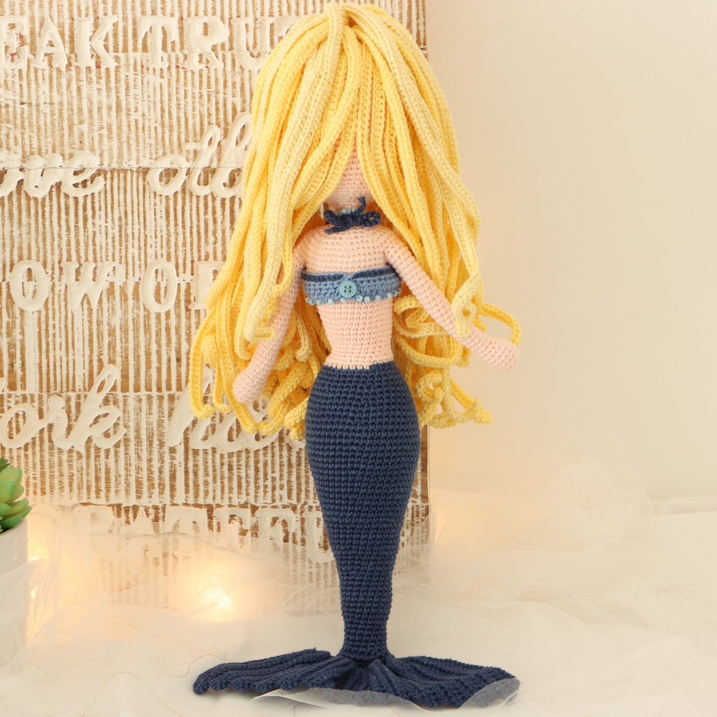 Pearl Mermaid Crochet Doll Pattern