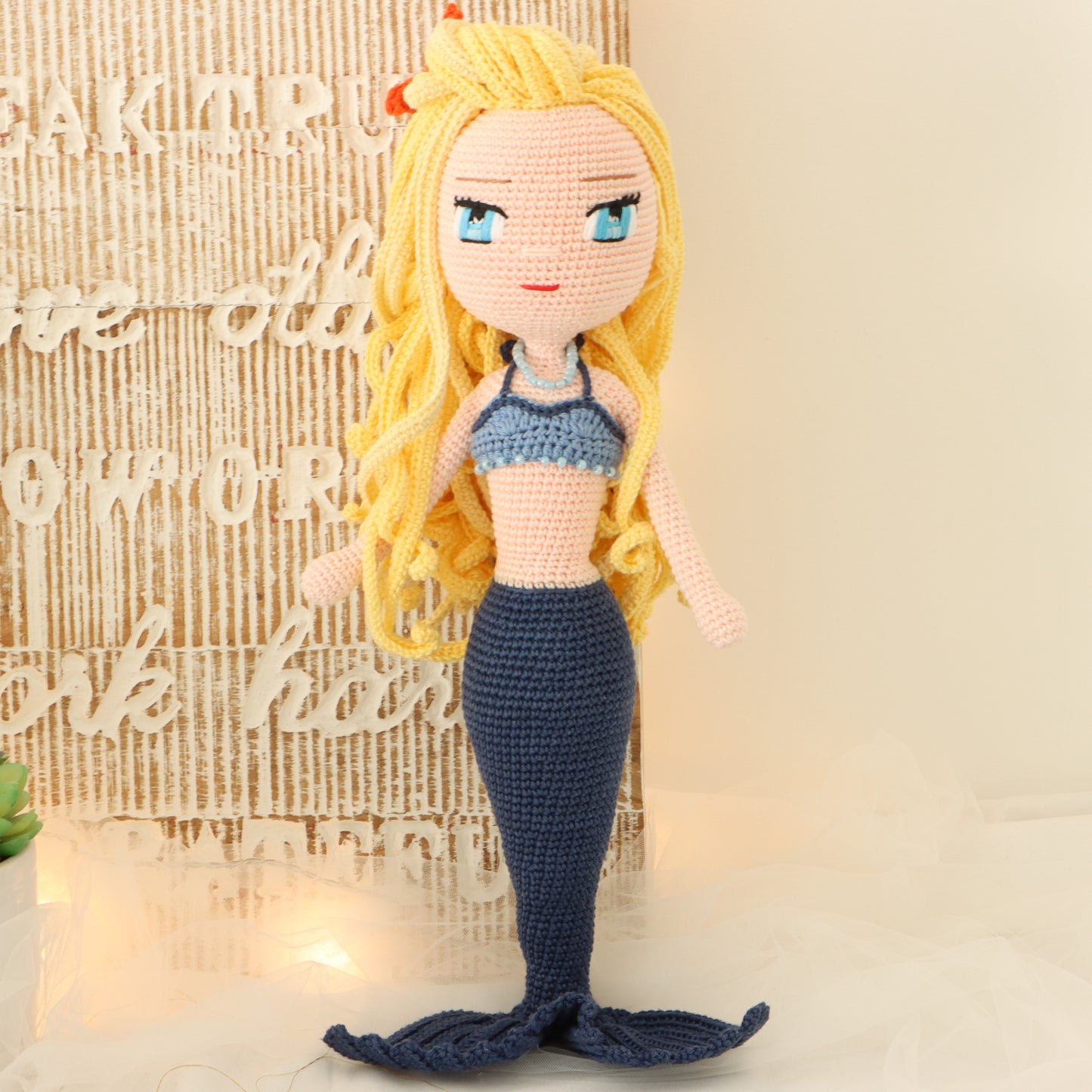 Pearl Mermaid Crochet Doll Pattern