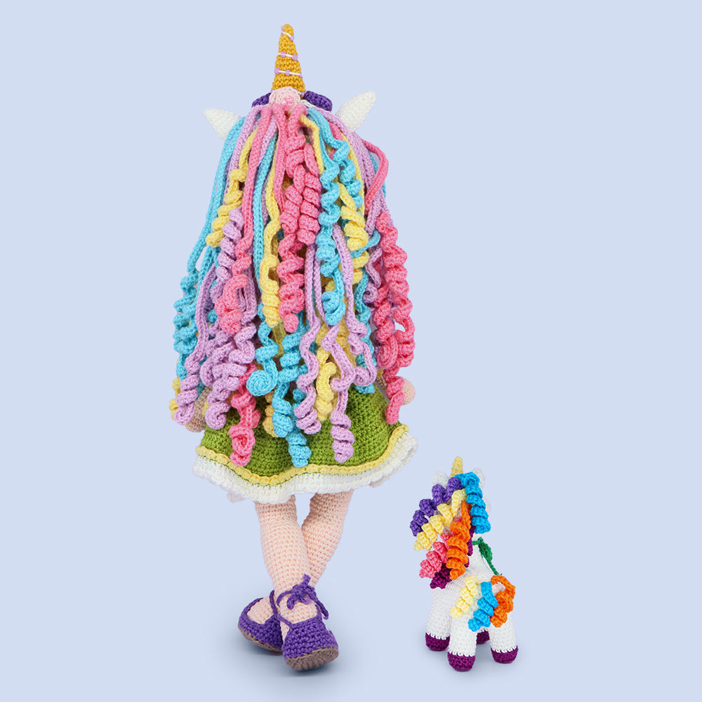 Iris Unicorn Crochet Doll Pattern