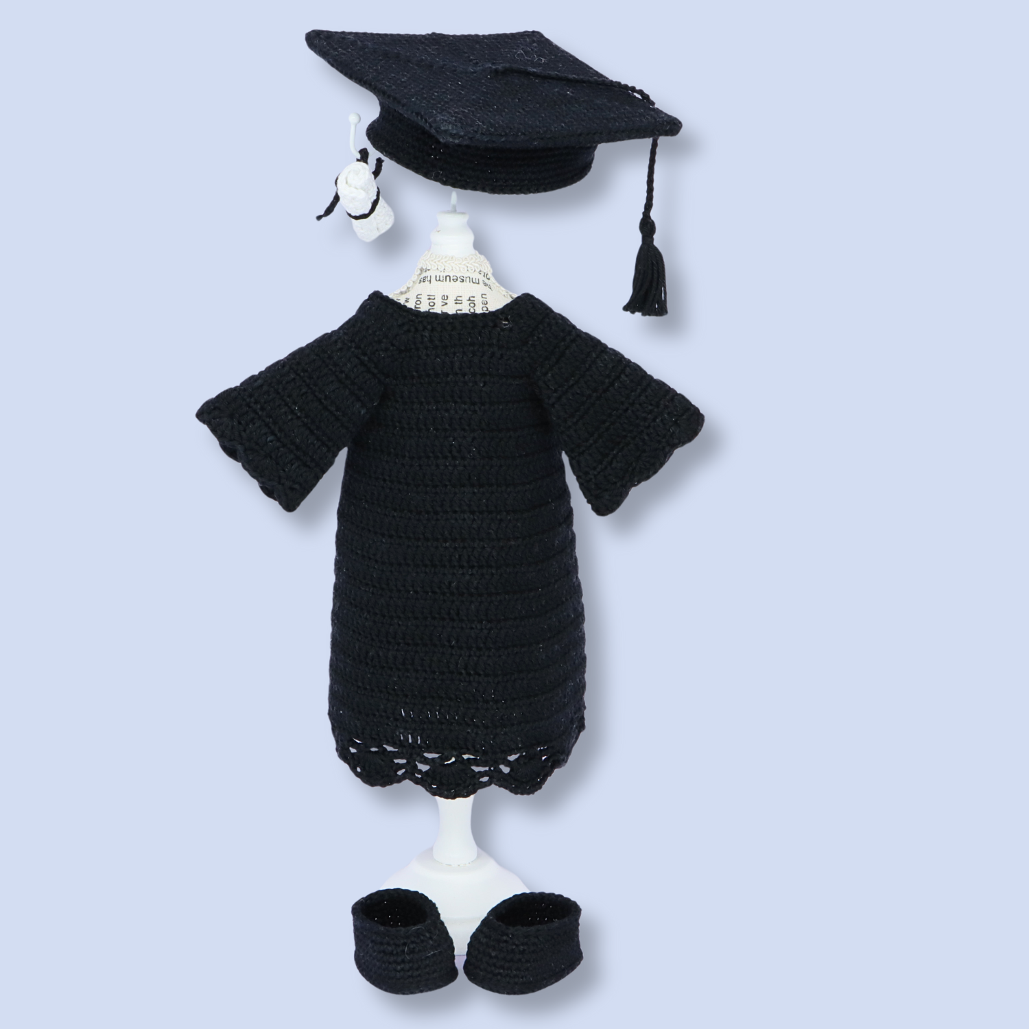 Lila Graduation outfit crochet pattern